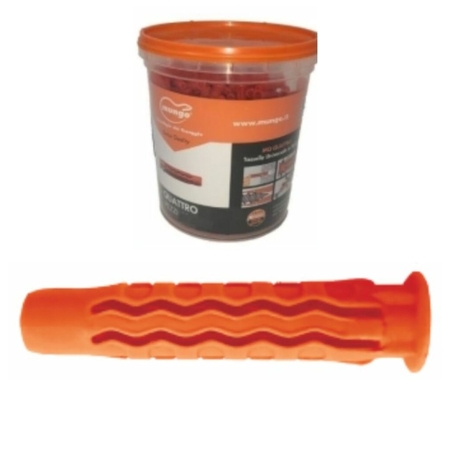Tassello Greentech MQX-S Mungo per fissaggio universale, diametro 8 mm, materiale Nylon