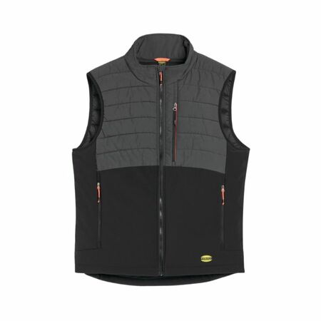 Gilet Oslo Diadora 181812 bimateriale imbottito, leggero e idrorepellente, multitasche, taglia L, colore Nero Fantasma