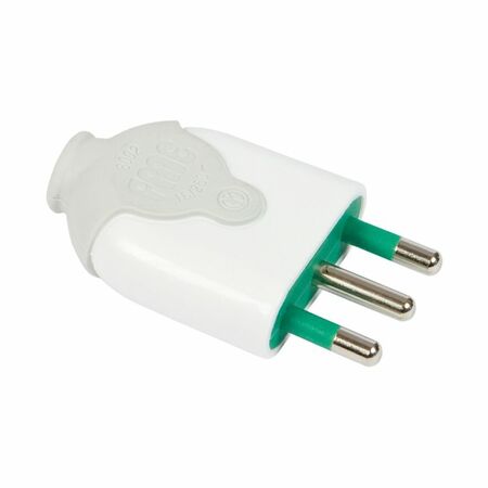 Spina Italiana Bico' 80020 Fanton per impianti elettrici, 2P+T 16A, smontabile, materiale Termoplastico finitura Bianco