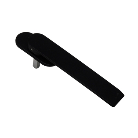 Martellina DK ribassata 3106 Karma Master per serramento, rosetta ovale 28x65 mm, Zama finitura Nero Opaco