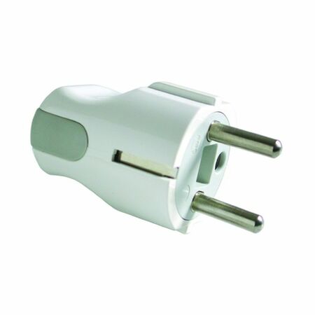 Spina tedesca 80075 Fanton per impianti elettrici, 2P+T 16A, smontabile, materiale Termoplastico finitura Bianco