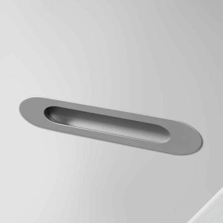 Maniglia incasso MB09176 Confalonieri per mobile, dimensione foro 205x36,5x15 mm, esterno 250x40x1,8 mm, Zama e Acciaio finitura Cromo Lucido