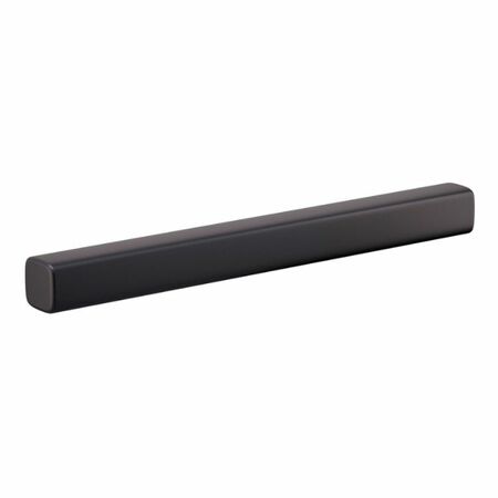Maniglia 3310 A Mital per mobile, interasse multiplo 160-128-96 mm, dimensioni 190x18,5x20 mm, Zama finitura Nero Opaco