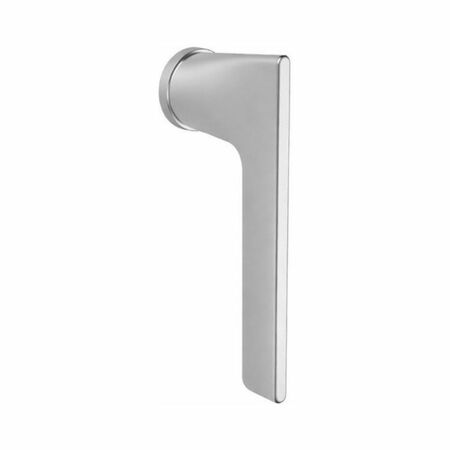Maniglia martellina Dk Alatò Colombo Design per serramento, rosetta tonda Zero evolution, finitura Cromat