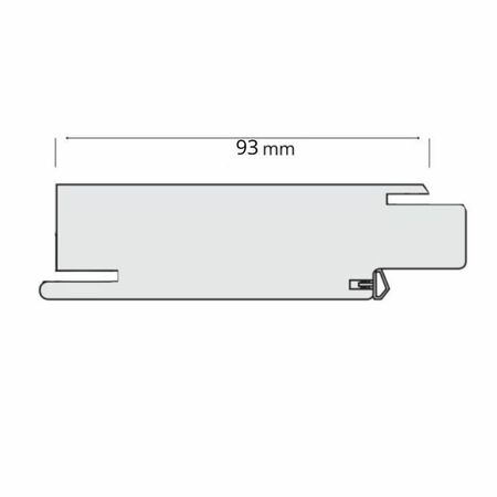 Traverso superiore Modello Q Door-Xe per stipite porta battente, dimensione 650x100 mm, Laminatino TSS finitura Bianco Liscio