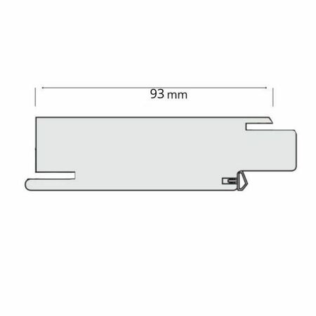 Traverso superiore Sofi Door-Xe per stipite porta battente, dimensione 600x100 mm, Laminatino TSS finitura Bianco Opaco