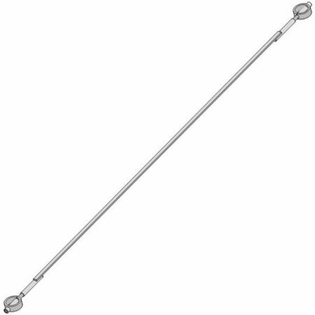 Raddrizza ante invisibile 9330 Celegon per tamburato, interasse 2100 mm, bussola diametro 30 mm, doppia regolazione, Acciaio