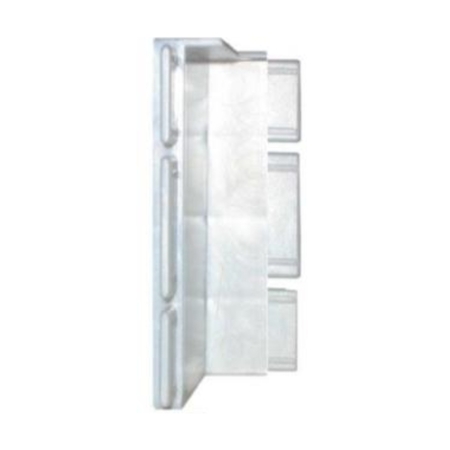 Angolo interno modello Light 60-80 Ags System per battiscopa filomuro, materiale Alluminio