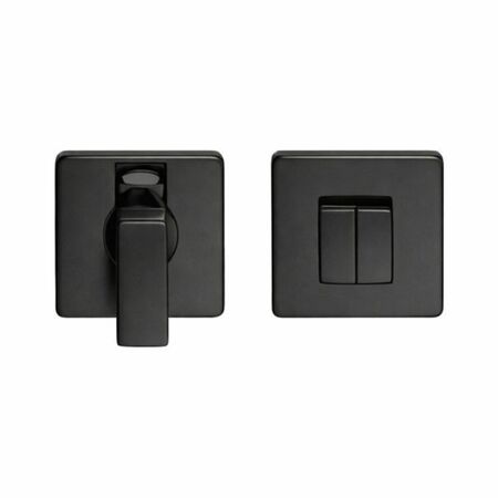 Nottolino quadro BT19BZG Colombo Design per porta, dimensione 50x50 mm, materiale Cromall finitura Neromat