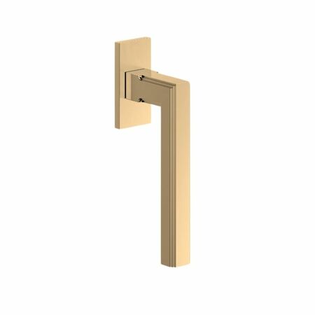 Maniglia per finestra DK serie Frank Le Fabric Contemporary, in Ottone, finitura Naturale