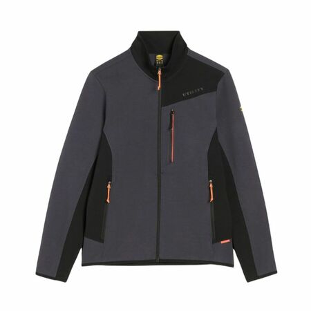 Felpa da lavoro Sweatshirt Shadow Diadora 182037, chiusura full zip, multitasche, taglia XXL, colore Nero