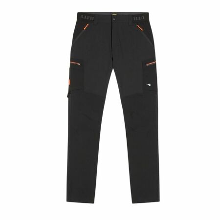 Pantaloni da lavoro Shadow Cargo Diadora 702.182039 lunghi, multitasche, estivi in nylon, taglia L, colore Nero