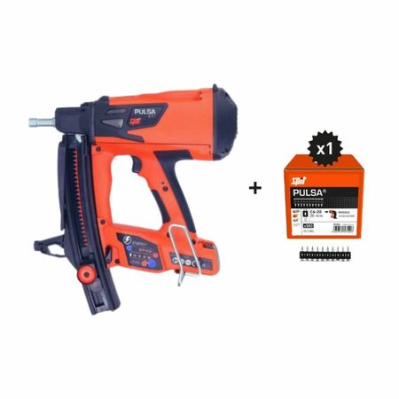 Chiodatrice compatta Pack Pulsa 27P ITW per cartongesso, con valigetta e 500 chiodi C6-20