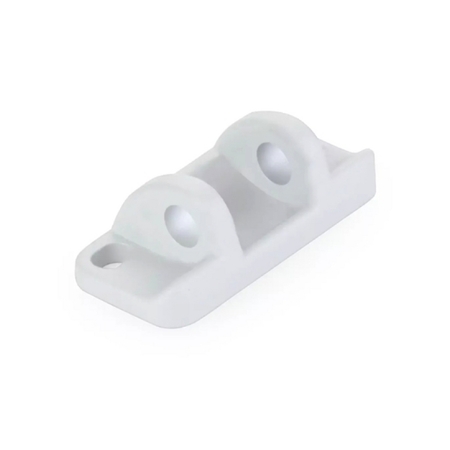 Staffa di supporto Comunello per attuatore a catena LIWIN L40, applicazione su finestra a sporgere, finitura Bianco