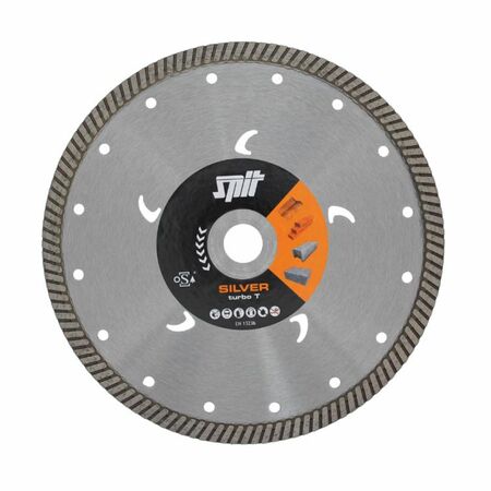 Disco continuo Silver Turbo T ITW per taglio tegole e pietra naturale, diametro 150 mm