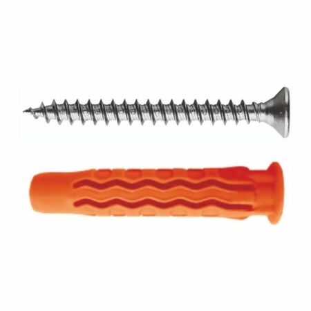 Tassello GreenTech MQX-S Mungo per fissaggio universale, diametro 5 mm, lunghezza 30 mm, con vite 4,5x40 mm, materiale Nylon