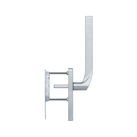 Maniglione singolo Firenze Hoppe per alzante scorrevole, con nicchia esterna, spessore porta 75-80 mm, Ottone finitura Cromo Satinato Resista F41-R