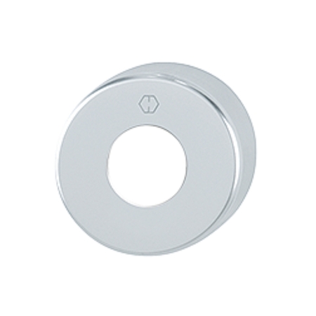Rosetta tonda 42H Hoppe per porta, diametro 52x10 mm, Alluminio finitura Argento F1
