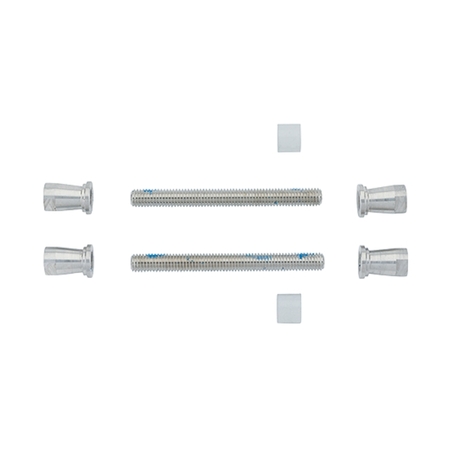 Set fissaggio AR6211-FP Hoppe per maniglioni a coppia serie Arrone diametro 30 mm, spessore porta 55-110 mm, Acciaio finitura Inox Satinato
