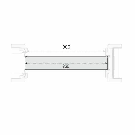 Pannello per porta scorrevole Sirio Door Xe, dimensione 900x2100 mm, finitura Laccato Beige Z14