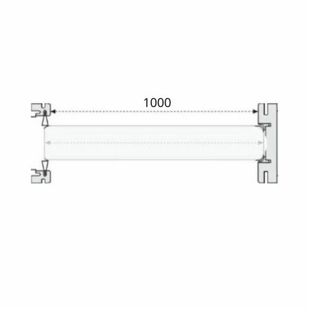 Kit Stipiti modello Sirio Door-Xe per scorrevole interno muro, dimensione 1000x2100x105, Abete finitura Laccato Beige Z14