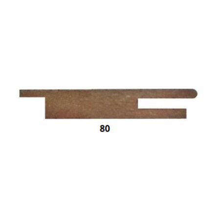 Kit allargamento Door-Xe per porta interna, maschio-femmina, dimensione 80 mm, lunghezza 2170 mm, Mdf Idrofugo finitura Laccato Grigio Tortora