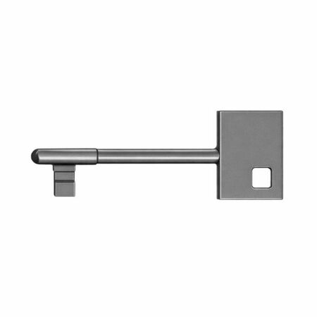 Chiave Patent Koblenz per serratura magnetica Spinoff, finitura Cromo Satinato