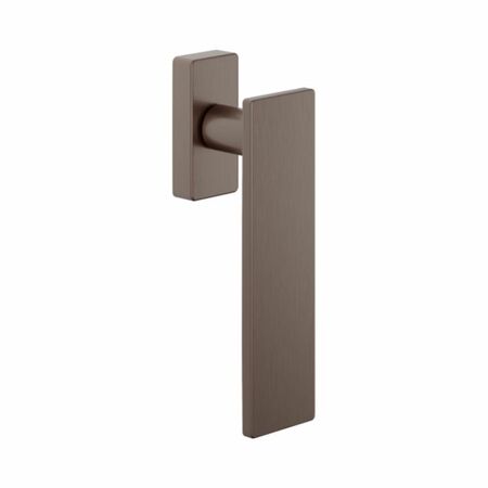 Martellina DK Due DND DU25 per finestra, rosetta quadra 31x64x12 mm, Ottone finitura PVD Bronzo Satinato