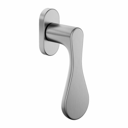 Maniglia martellina Dk Drop Dnd DP22V per serramento, lunghezza quadro 7x40 mm, Ottone finitura Cromo Satinato