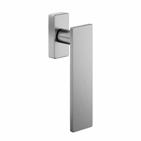 Martellina DK Due DND DU25 per finestra, rosetta quadra 31x64x12 mm, Ottone finitura Cromo Satinato