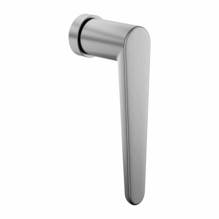 Maniglia martellina Dk Leva Dnd LV22U per serramento, lunghezza quadro 7x40 mm, Ottone finitura Cromo Satinato