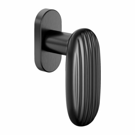 Maniglia martellina Dk Madeleine Dnd MA22V per serramento, lunghezza quadro 7x40 mm, Ottone finitura PVD Grafite Satinato