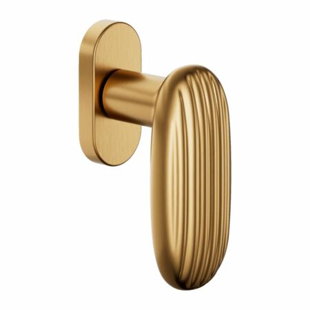 Maniglia martellina Dk Madeleine Dnd MA22V per serramento, lunghezza quadro 7x40 mm, Ottone finitura PVD Oro Antico Satinato