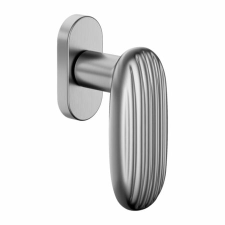 Maniglia martellina Dk Madeleine Dnd MA22V per serramento, lunghezza quadro 7x40 mm, Ottone finitura Cromo Satinato