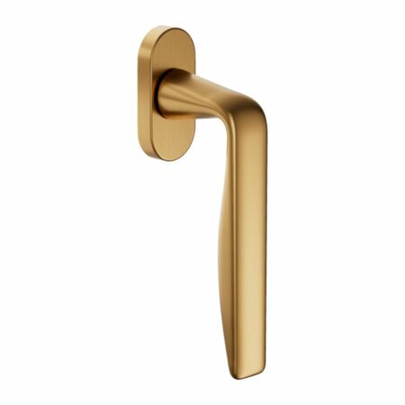 Maniglia martellina Dk Viva Dnd VV22V per serramento, lunghezza quadro 7x40 mm, Ottone finitura PVD Oro Antico Satinato