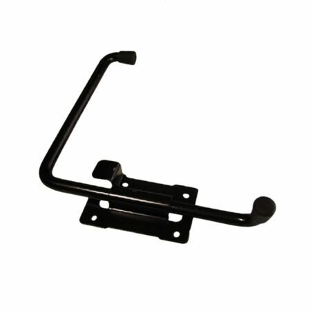 Fermascuro alla piemontese 631 OM4 per scuro esterno anta doppia, sinistro, diametro 12 mm, braccio 200x200 mm, corsa 120 mm, Acciaio finitura Verniciato Nero
