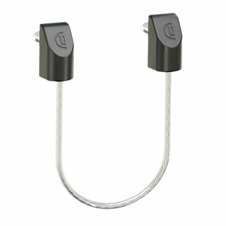 Fune di sicurezza anticaduta Locinox per cancello con guaina protettiva, dimensioni 5x300 mm, portata 1500 kg, matriale Inox