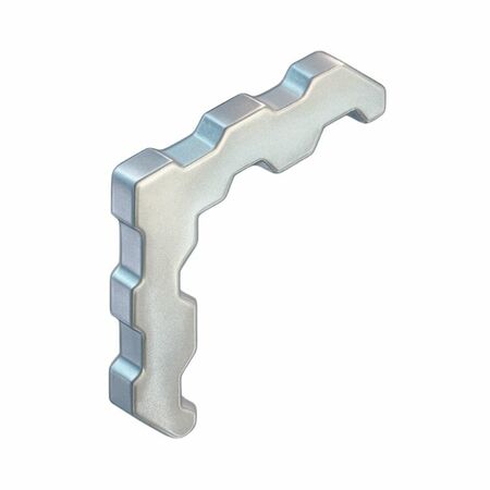 Squadretta di allineamento 00360 Giesse per squadretta a scatto, profilo Allco5, dimensioni 5,1x17,5 mm, Alluminio finitura Grezzo