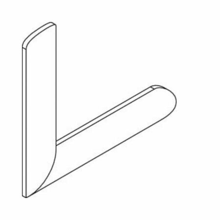 Squadretta di allineamento 00365 Giesse per squadretta a scatto, profilo CU Gold, dimensioni 1,7x4,7 mm, Alluminio finitura Grezzo