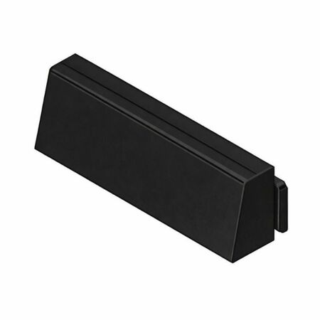Cappetta copriforo 02314 Giesse per asola di drenaggio, inserimento a scatto, feritoia 31x6 mm, materiale Poliammide finitura Nero
