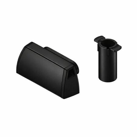 Cappetta copriforo 03149 Giesse per asola di drenaggio, inserimento a scatto, feritoia 23x8 mm, materiale Poliammide finitura Nero