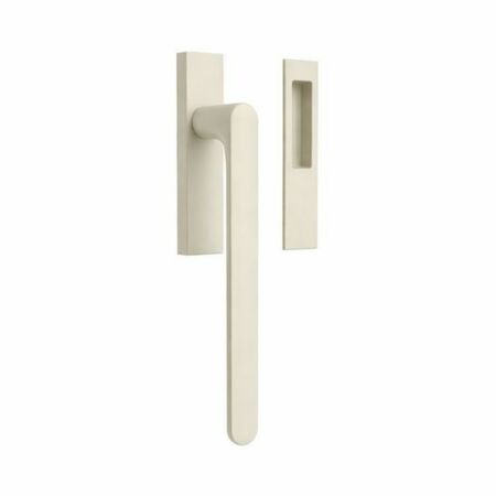 Maniglione One Mood Colombo Design CC113 Q per alzante scorrevole, con conchiglia 32x151 mm, Ottone finitura Bianco Perla C52