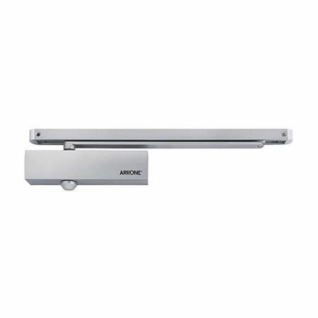Chiudiporta aereo a cremagliera Arrone AR6209 Hoppe per porta battente, forza di chiusura EN 2, braccio a slitta, finitura Argento Smaltato