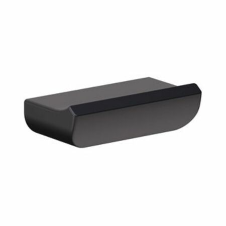 Maniglia 3530 Mital per mobile, interasse 32 mm, dimensione 45x13 mm, materiale Zama finitura Nero Opaco