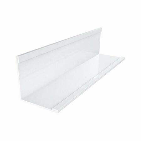 Profilo perimetrale L KS38 Knauf per soffitto, dimensioni 30x30x3050 mm, Acciaio finitura Bianco