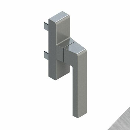 Cremonese Kora 00959 Giesse per anta ribalta microventilazione, monodirezionale, rotazione 180 gradi, Alluminio e Zama finitura Trend BE Cromosat