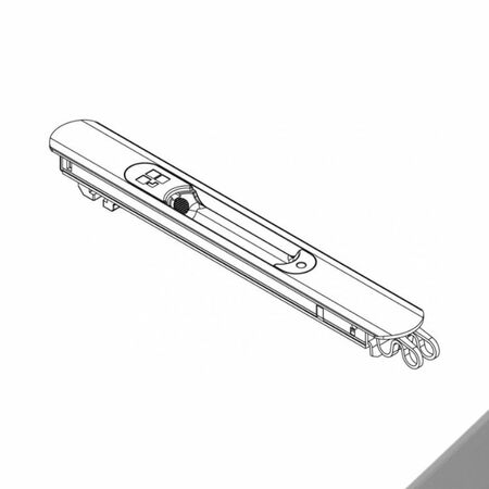 Maniglia incasso Brio Evo 02992 Giesse per finestra scorrevole, chiusura manuale, dimensione foro 185x19,5 mm, Alluminio finitura Argento