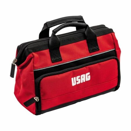 Borsa portautensili 007 FLV Usag, dimensione 310x140x220 mm, in Tessuto finitura Nero e Rosso