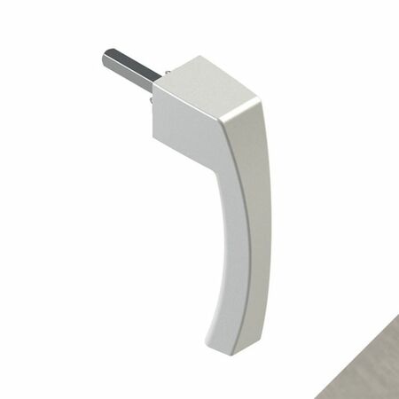 Manovra Asia 04153 Giesse per infisso, lunghezza quadro 7x45 mm, Alluminio e Zama finitura Trend BE Nickelsat