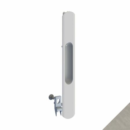 Maniglia incasso Brio 06011 Giesse per serramento scorrevole, arrotondata, foro 195x26x11,6 mm, Zama finitura Trend BE Nickelsat